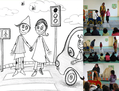 enfants ludique route